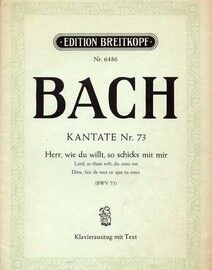 Bach - Kantate No. 73 (BMW 73) "Lord, As Thou Wilt, Do Unto Me" - Edition Breitkopf No. 6486