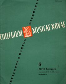 Concerto in D Major - For String Orchestra - Collegium Musicae Novae 5