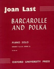 Barcarolle and Polka - Piano Solo - Grade V