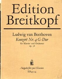 Beethoven - Konzert No. 4 in D Dur fur Klavier und Orchester (Arranged for 2 Pianos) - Op. 58
