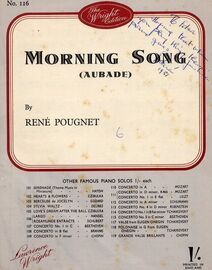 Morning Song (Aubade) - Piano Solo