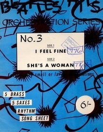 Beatles Hits Orchestration series - I Feel Fine - She's A Woman - Dance Band Arrangement