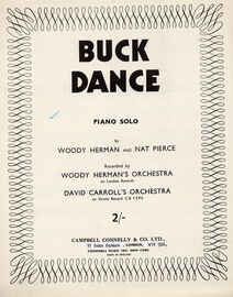 Buck Dance - Piano Solo - Recorded by Woody Herman's Orchestra & David Carroll's Orchestra