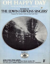 Oh Happy Day - Song as performed byThe Edwin Hawkins Singers