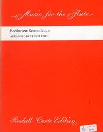 Beethoven Serenade - For Flute and Piano - Rudall Carte Edition