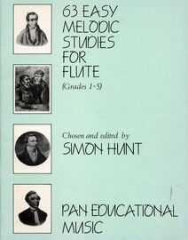 63 Easy Melodic Studies for Flute - Grades 1 to 5