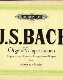 Bach - Organ Compositions - Band 1 - Duets - Edition Peters No. 224