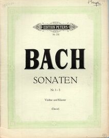 Bach - Sonaten No.s 1, 2 & 3 - For Violin and Piano