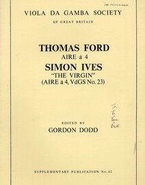 Aire a 4 & "The Virgin" (Aire a 4, VdGS No. 23) - Viola da Gamba Society Edition Supplementary Publication No. 62
