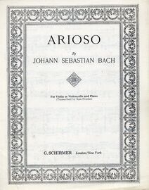 Arioso - for Violin or Cello and Piano