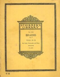 Brahms - Trio in B for Violin, Violoncello and Piano - Op. 8