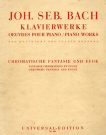 Bach - Klavierwerke - Chromatische Fantasie und Fuge - No. 520 - Piano Solo