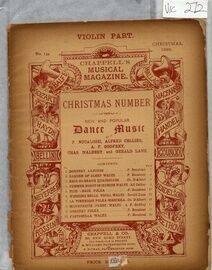 Chappell's Musical Magazine Christmas 1889 (No 134) - New & Popular Dance Music - Violin Part