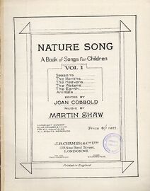 Nature Song  - A Book of Songs for Children - Volume I