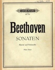 Beethoven - Sonaten - Piano and Violoncello - Edition Peters Nr. 748