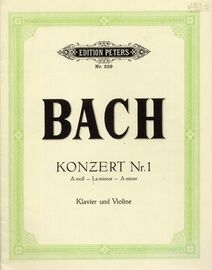 Bach - Concert No. 1 in A Minor - For Violin and Piano