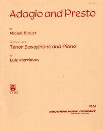 Adagio and Presto - For Tenor Saxophone and Piano