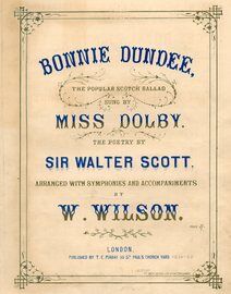 Bonnie Dundee - The Popular Scotch Ballad Sung by Miss Dolby - Song