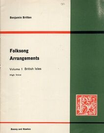 Britten - Folksong Arrangements (High Voice) - British Isles (Volume 1)