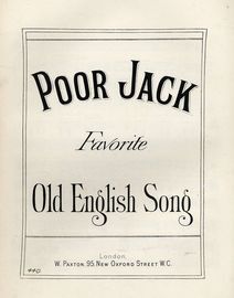 Poor Jack - Favourite Old English Song - Paxton edition no. 440