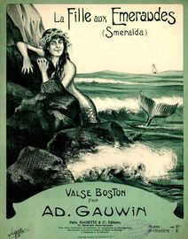 La Fille aux Emeraudes (Smeralda) - Cover Showing Mermaid - Pour Piano