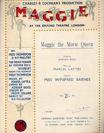 Maggie the Movie Queen - Sung by Miss Winifred Barnes - from The Musical "Maggie"