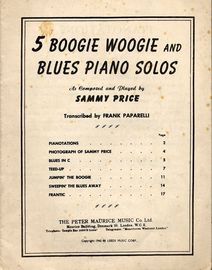 5 Famous Boogie Woogie and Blues Piano Solos - As played by Sammy Price