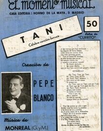 Tani - Celebre Cancion Farruca for Piano - El Moment Musical No. 50 featuring Pepe Blanco