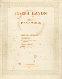 Variations in F Minor (Andante con variazioni) - from Select Piano Works