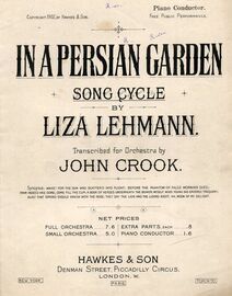 In a Persian Garden Song Cycle - Piano Conductor Score