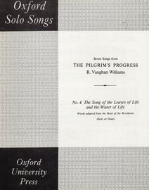 No.4 - The Song of the Leaves of Life and the Water of Life - Original Key - Seven Songs from "The Pilgrim's Progress" - Solo or Duet - Oxford Solo Songs
