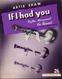 If I Had You, rhythm arrangement for B flat clarinet