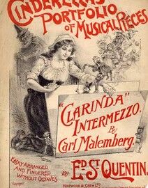 Clarinda - Intermezzo, Cinderellas portfolio of musical reces. easily arranged and fingered without octaves,