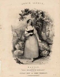 Annie Laurie, ballad from the "Vocal Melodies of Scotland",
