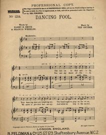 Dancing Fool (professional copy, no. 1214)