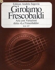 Aria con Varia Zioni Detta La Frescobalda - Fur Gitarre - GA 157