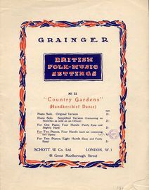British Folk Music Settings No. 22 - "Country Gardens" (Hankerchief Dance) - English Morris Dance Tune - Arranged for 2 Pianos
