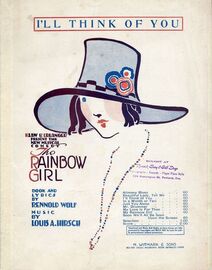 I'll Think of You - Klaw and Erlanger present the new musical comedy of The Rainbow Girl - For Piano and Male and Female Voices - Duet