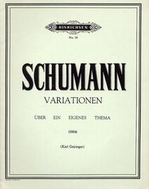 Variationen uber ein eigenes thema - For Piano Solo - Hinrichsen Edition No. 70