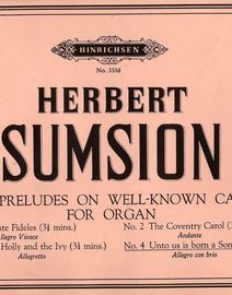 Adeste Fideles -  No. 1 of Four preludes on well known carols for organ - Hinrichsen Edition No. 333a