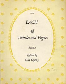 48 Preludes and Fugues - Book 2 - For Pianoforte - Augener Edition No. R8009b