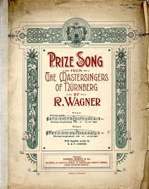 Walther's Prize Song from "The Mastersingers of Nuremberg" - Key of A major