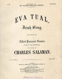 Eva Tual - Irish Song - In the Key of A flat Major - For High Voice - Dedicated to Mrs Alfred Perceval Graves