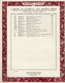 Elegy, Opus 19, No. 1, in A Series of Classical and Modern Pieces Graded and Selected for Educational Purposes, XCVII (lower division)
