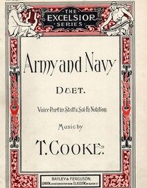 Army and Navy - Song - Vocal Duet - Voice Part in Staff & Sol-Fa Notation - The Excelsior Series No. 65
