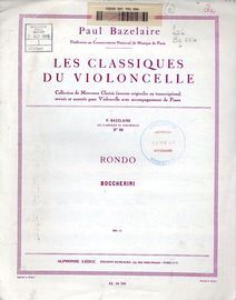 Boccherini - Rondo - Les Classiques du Violoncelle No. 38 - Cello and Piano