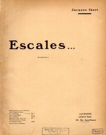 Palerme - Escales No. 1 - Piano Solo - Reduced for Two Hands