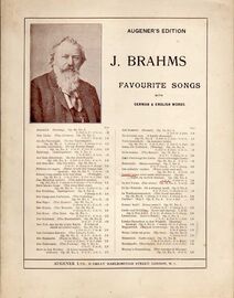 Brahms - In the Night, By Sorrow Shaken (Immer Leiser Wird Mein Schlummer)  -  Op. 105, No. 2 - Song in English or German - Augener's Edition featurin
