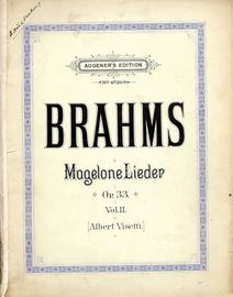 Magelone Lieder - Op. 33 - Vol. II - Augeners Edition No. 4729b