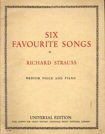 Six favourite songs for medium voice and piano,